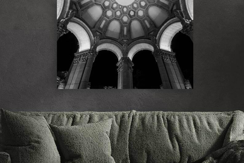 palace fine arts interior dome  horizontal 2866 A by Black And White