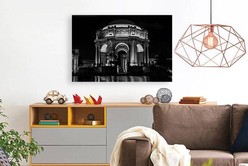 palace of fine arts at night  horizontal 2777 Pal by Black And White