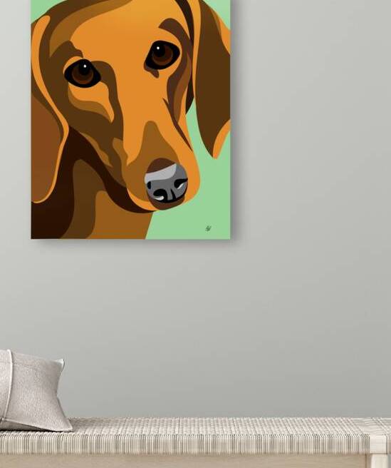 Dachshund Vector Dog Art by Liz Cereby