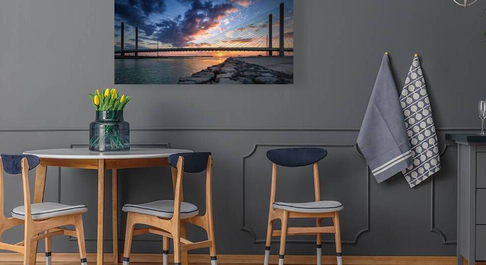 Indian River Inlet and Bay Sunset Wide by Bill Swartwout Photography