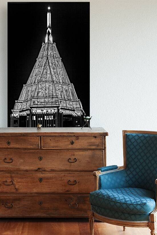 bank of america plaza  vertical 3129 Spire 13k.jp by Black And White