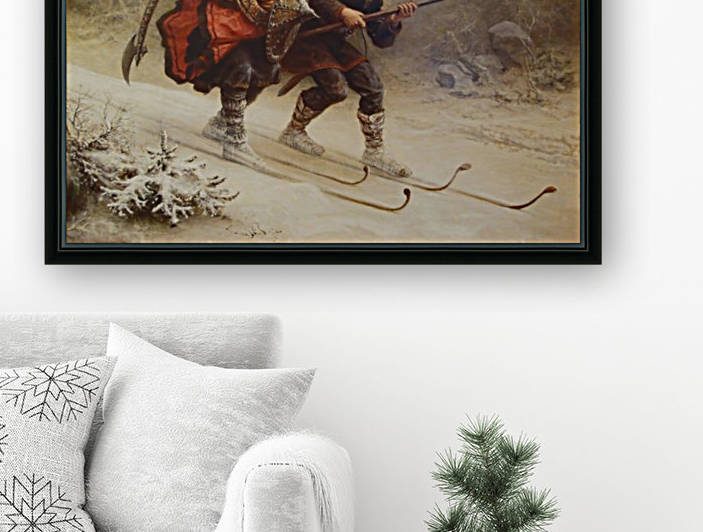 Birkebeiner by Nils Nilsen Bergslien