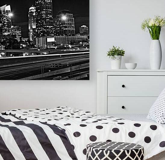 midtown atlanta skyline  square 692 Midtown 13k.j by Black And White