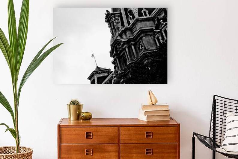 philadelphia city hall architecture detail  horiz by Black And White