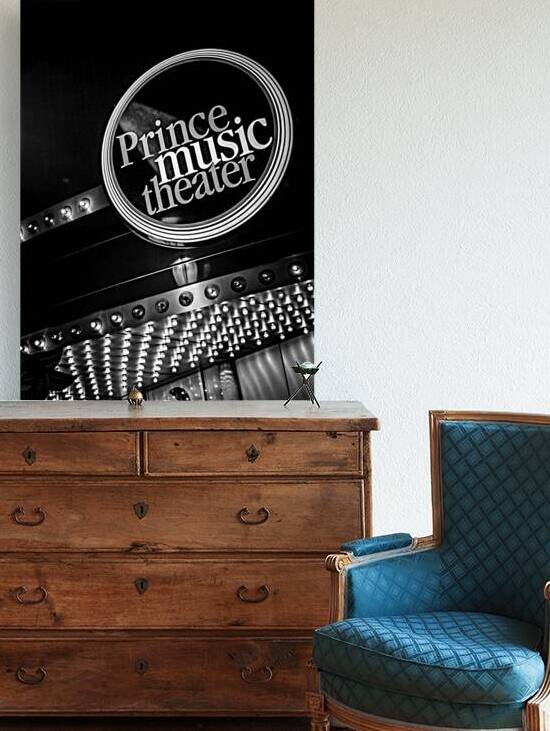 prince music theater chestnut street  vertical 47 by Black And White