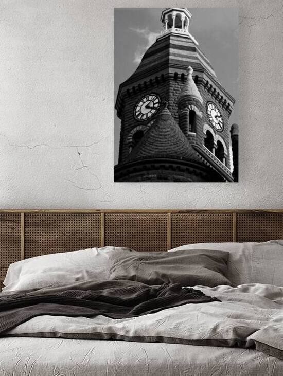 old red courthouse  vertical 790 Red 13k by Black And White