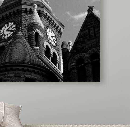 old red courthouse  square 790 Red 13k by Black And White