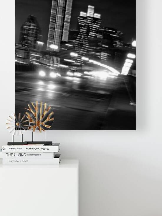 downtown dallas houston viaduct  vertical 767 Big by Black And White