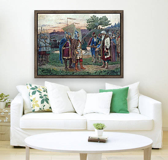 The army is received by the people by Alexei Danilovich Kivshenko