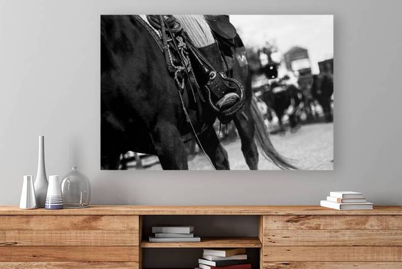 cowboy horse tackle  horizontal 821 Tack 13k by Black And White