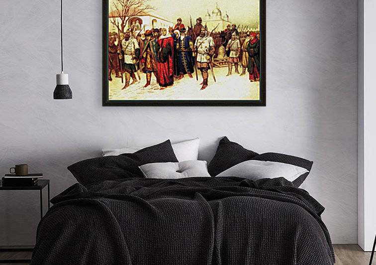 Marching through the city by Alexei Danilovich Kivshenko