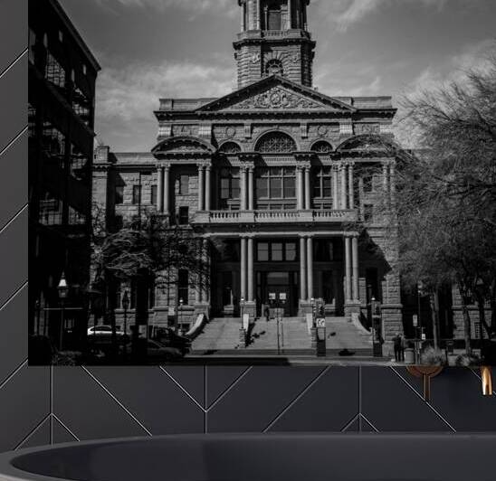 tarrant county courthouse  square 2130 Weatherfor by Black And White