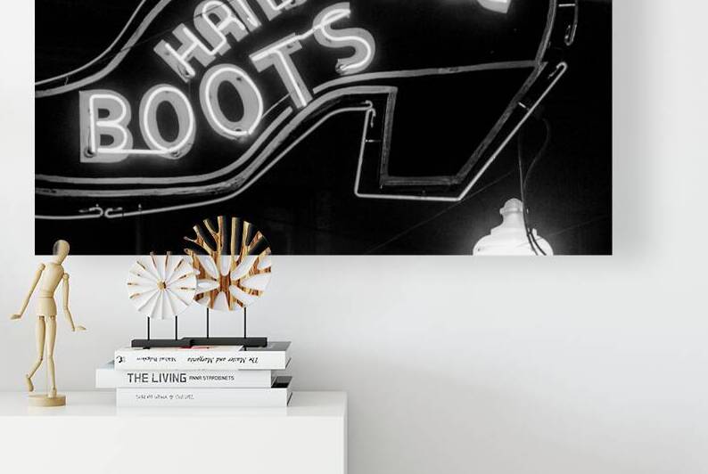 leddys handmade boots and saddles  horizontal 808 by Black And White