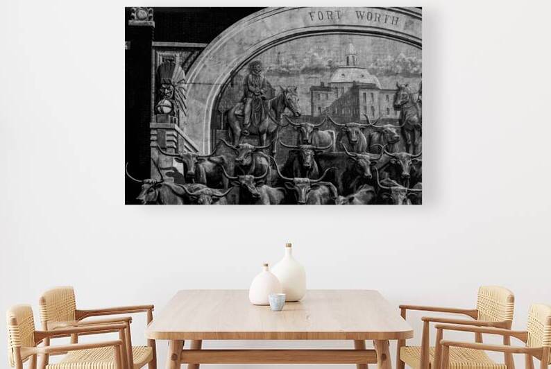 sundance square mural  horizontal 820 Sundance 13 by Black And White