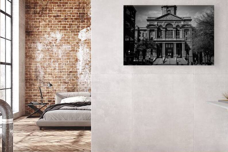 tarrant county courthouse  horizontal 2130 Weathe by Black And White