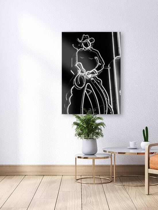 ranch hand neon sign  vertical 814 Ranch 13k by Black And White