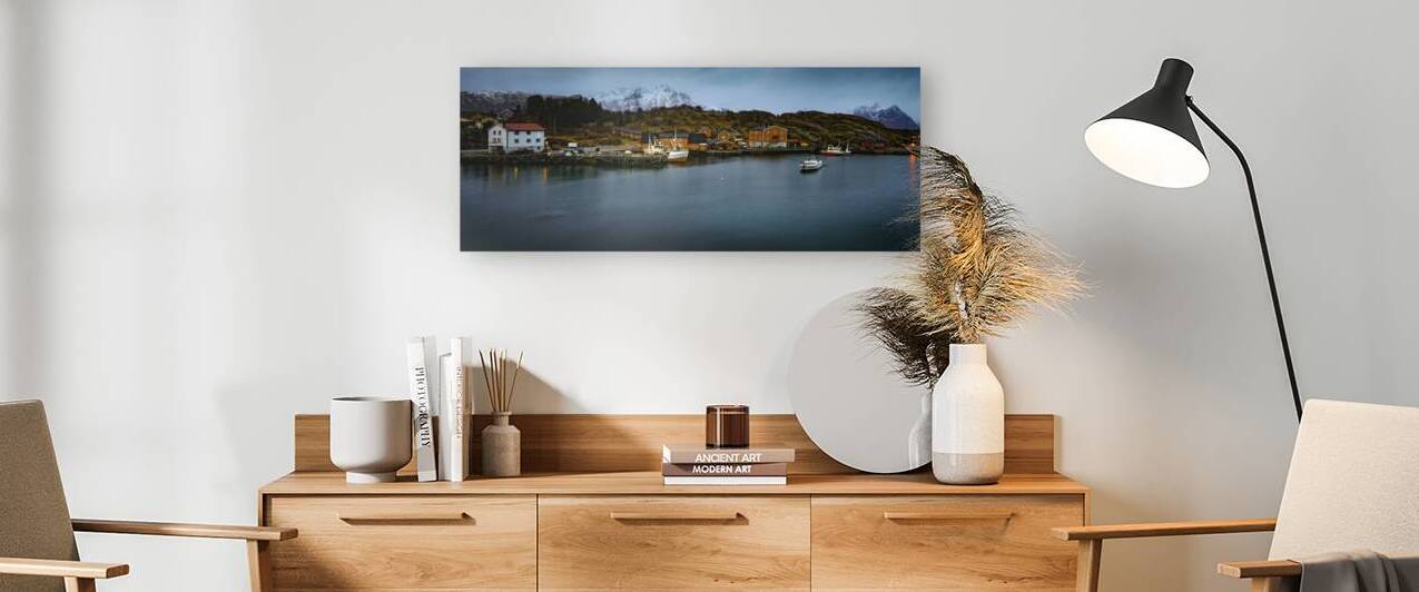 Lofoten Harbor Winter Rest by Norma Brandsberg Photography