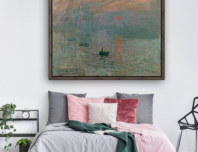 monet impression sunrise 1872 by Row One Brand