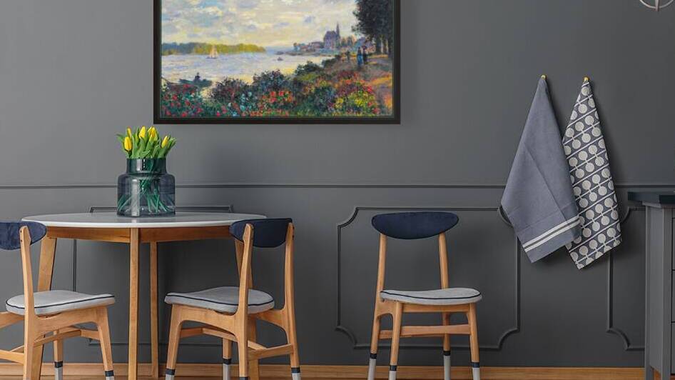 la seine at argenteuil monet remix by Row One Brand