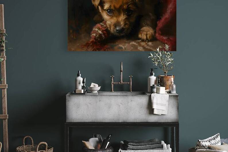 Puppy Paintings by Museblot 5 by Andy Davis