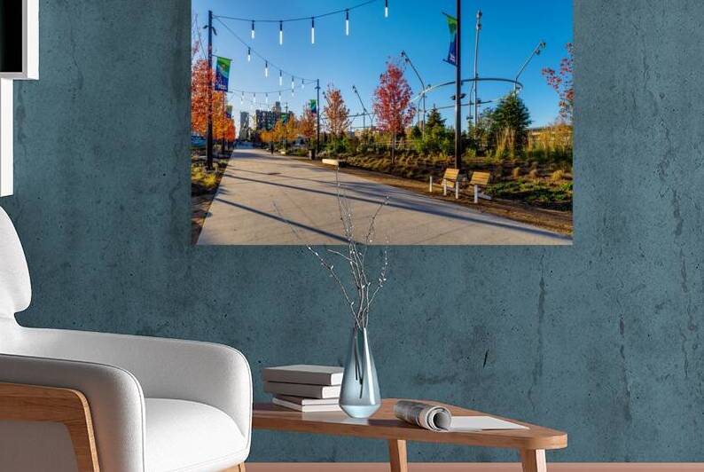 Omaha RiverFront Autumn Walk by Jennifer White