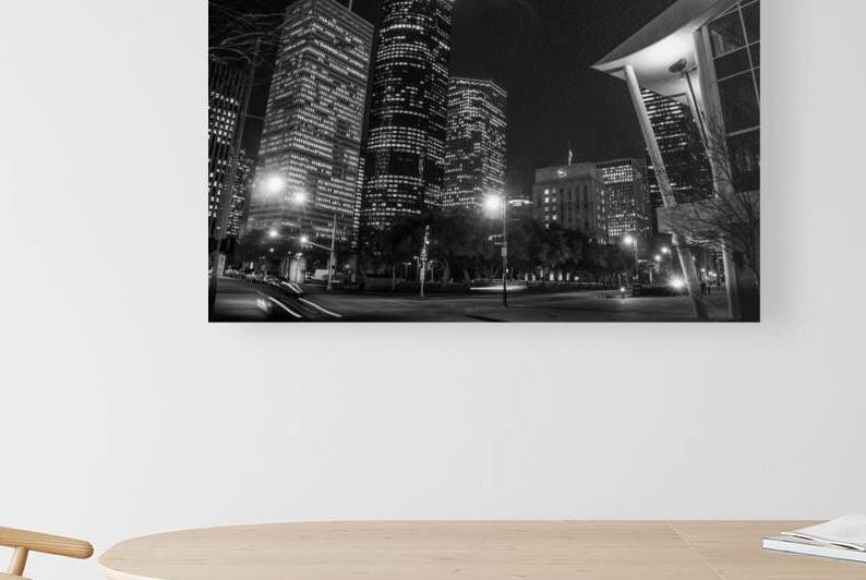 downtown houston texas  horizontal 944 Shell 13k. by Black And White