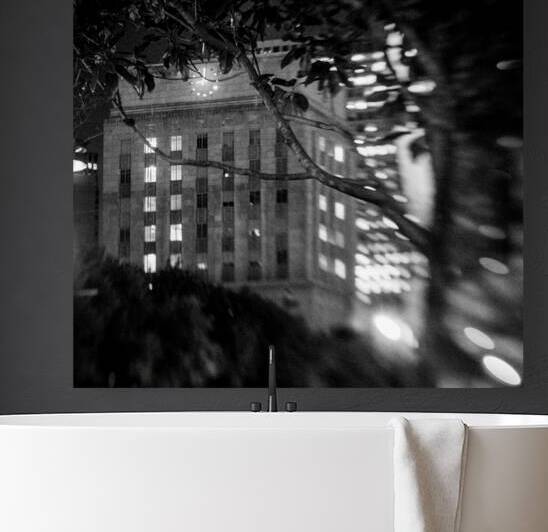 houston city hall clock  square 921 Cityhall 13k. by Black And White