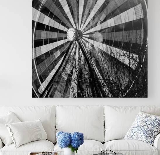 houston aquarium ferris wheel  square 926 Fweel 1 by Black And White