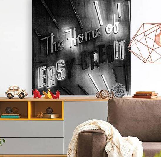 easy credit root of all evil  square 936 Problems by Black And White