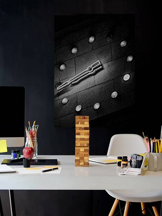 clock face on houston city hall  vertical 925 For by Black And White