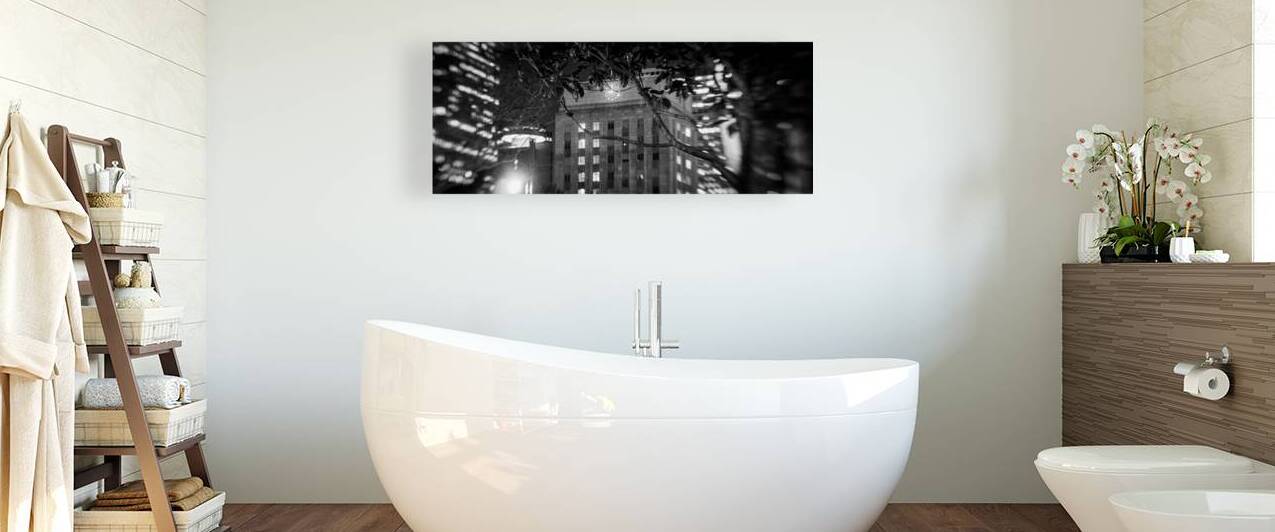 houston city hall clock  panoramic 921 Cityhall 1 by Black And White