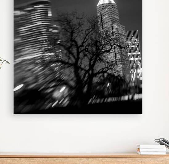 continental airlines building  square 923 Contine by Black And White