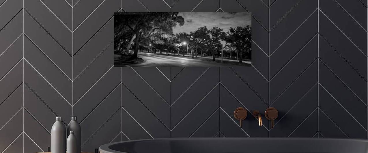 rice university main and fanin intersection  pano by Black And White