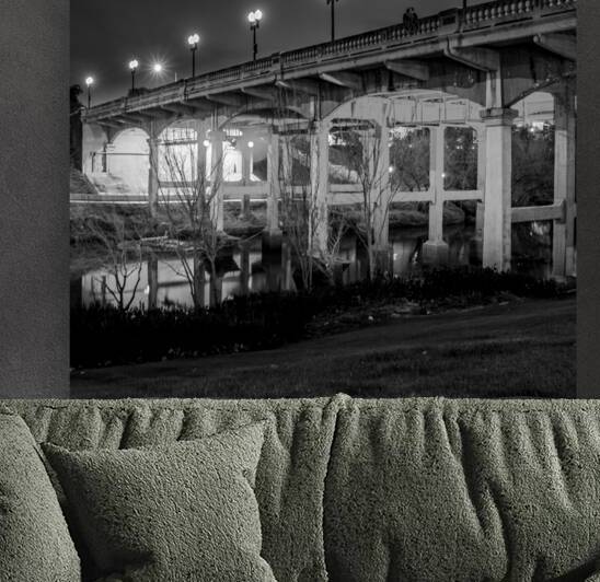 sabine bridge elanor tinsley park  square 3282 Ti by Black And White