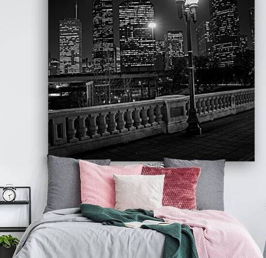 houston city scape at night  square 3276 Lamp 13k by Black And White