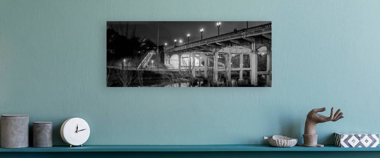 sabine bridge elanor tinsley park  panoramic 3282 by Black And White