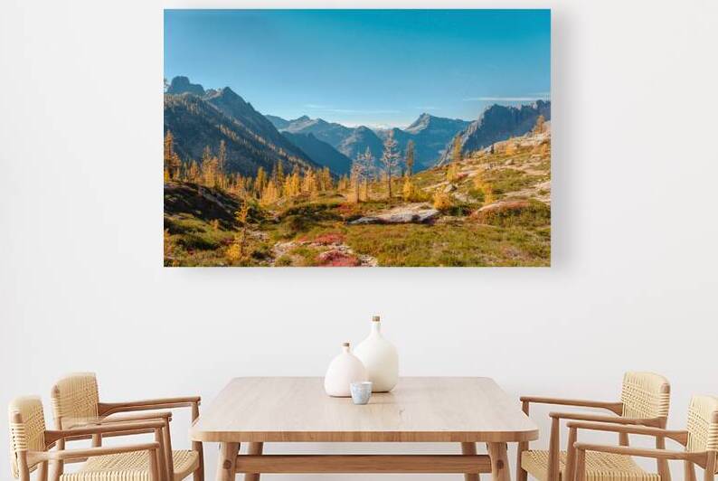 Larches and Porcupine Peak by Brad Millett Photography