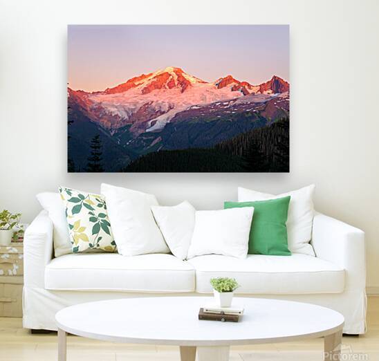 Last Light on Mt Baker by Brad Millett Photography