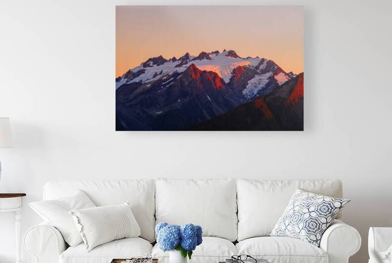 Last Light on Mt Olympus by Brad Millett Photography