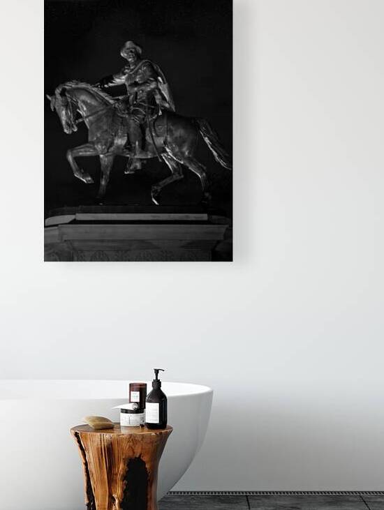 sam houston statue at night  vertical 943 Sam 13k by Black And White