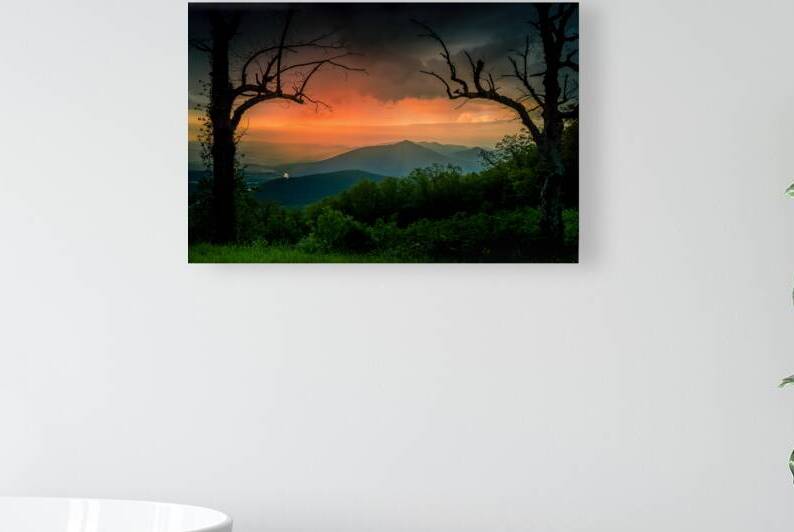 Blue Ridge Overlook at Sunset by Norma Brandsberg Photography