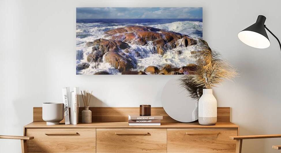 ROCKS AWASH PANORAMA by Frank Wilson