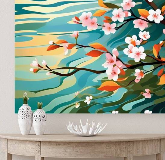 Flowers by the Batteaux River by Marc Duggan