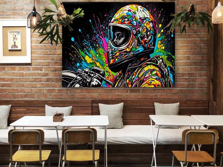 Color Splash Biker by SykArt Designs