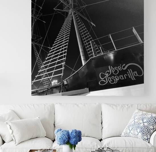 jose gasparilla pirate ship  square 1109 Gasparil by Black And White