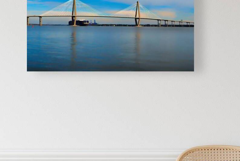 Arthur Ravenel Bridge at Charleston Abstract by Bill Swartwout Photography