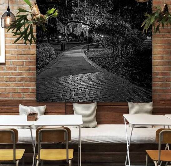 spanish moss plant museum  square 1116 Spanish 13 by Black And White