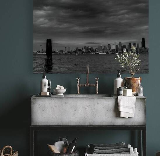 downtown seattle seacrest park  square 2702 Sealt by Black And White