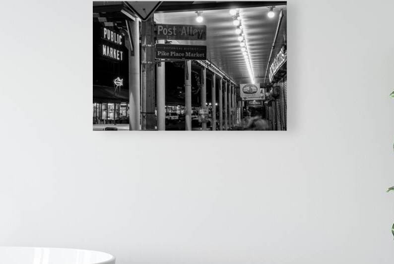 pike place market post alley  horizontal 2675 All by Black And White