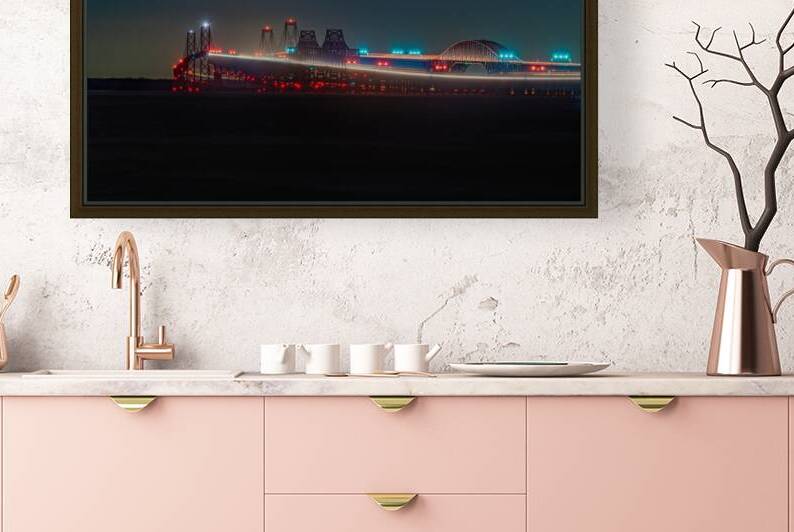 Wee Hours at Chesapeake Bay Bridge by Geoffrey Prior